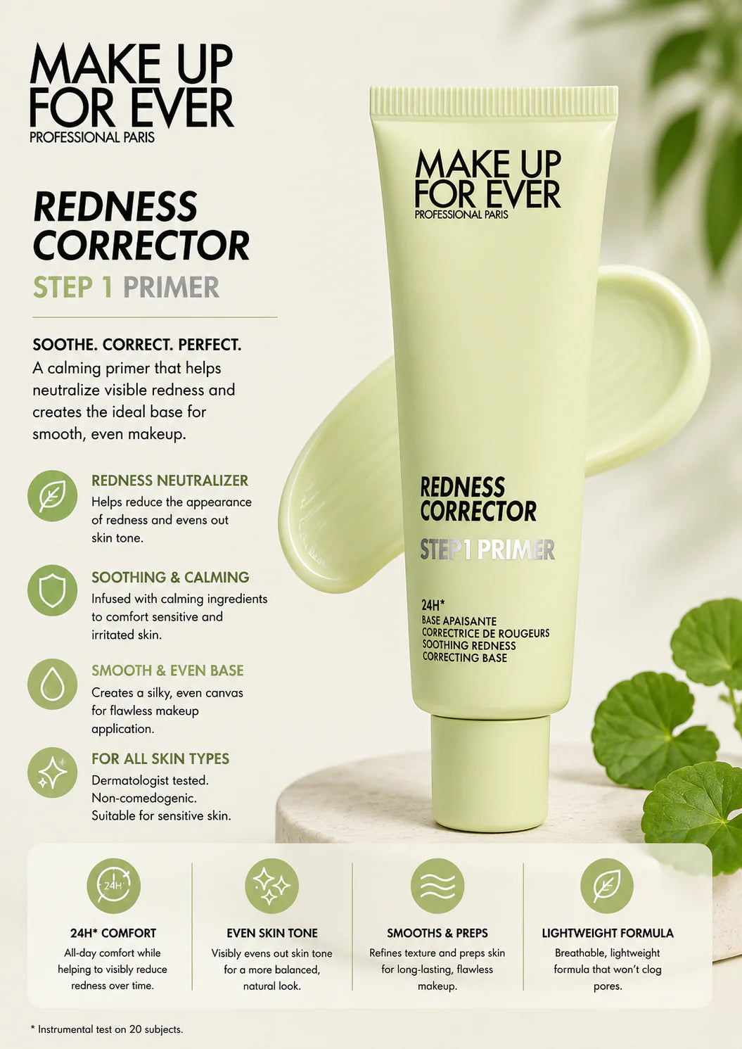 MAKE UP FOR EVER - Redness Corrector Step -1 Primer